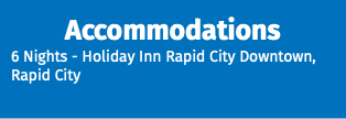 Accommodations 6 Nights - Holiday Inn Rapid City Downtown, Rapid City