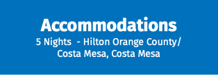 Accommodations 5 Nights - Hilton Orange County/ Costa Mesa, Costa Mesa