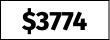 $3774