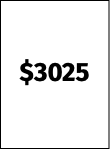 $3025
