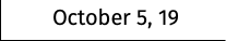October 5, 19