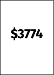 $3774