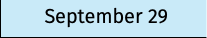 September 29