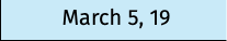 March 5, 19