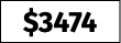 $3474