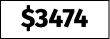 $3474
