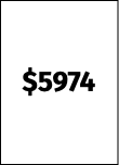 $5974