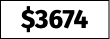 $3674