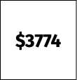 $3774