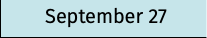 September 27