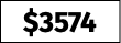 $3574