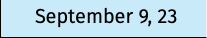 September 9, 23