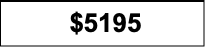 $5195